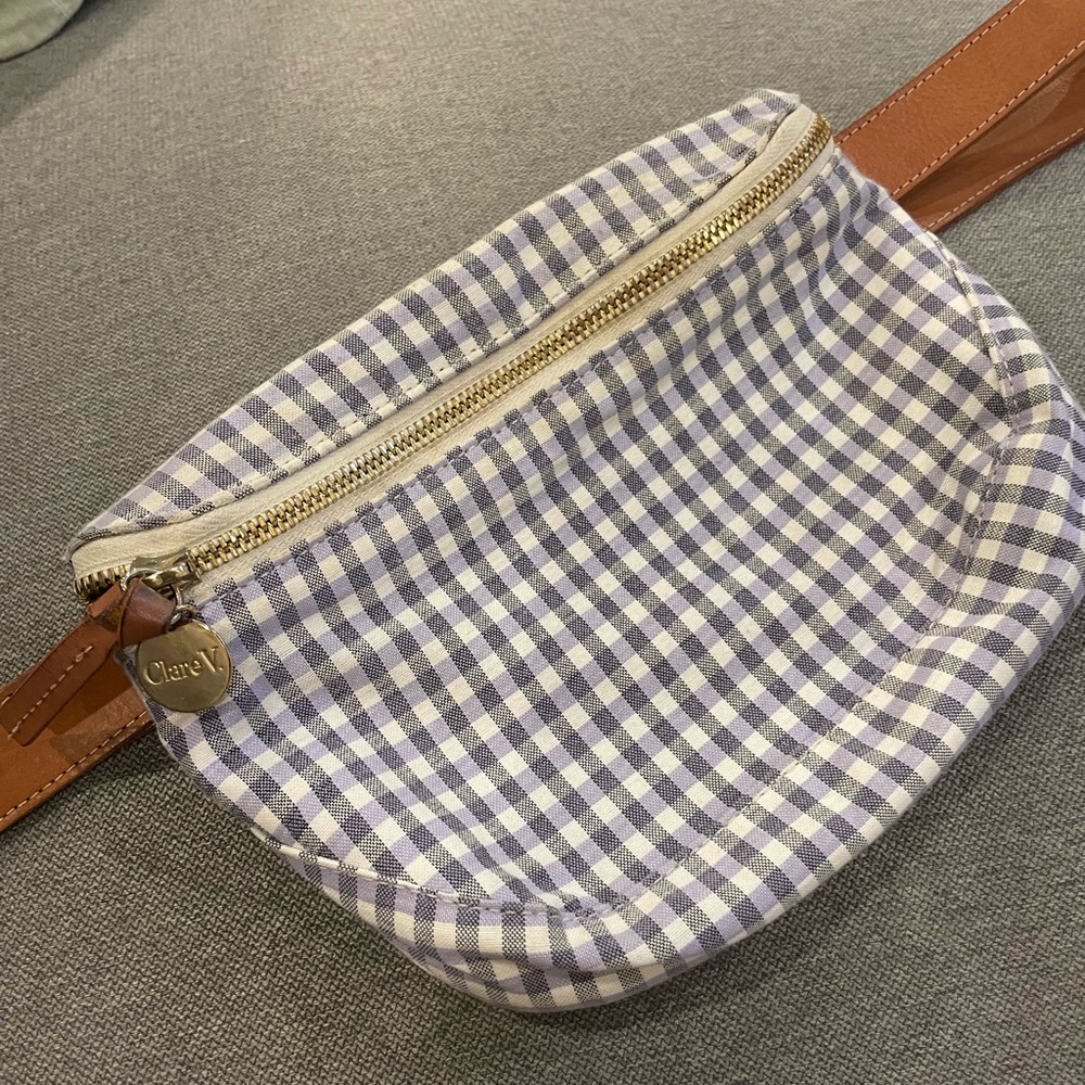 Clare V Gingham Fanny